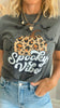 Cheetah Spooky Vibes Pumpkin Graphic Sweatshirt COMFORT COLORS
