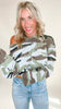 Camo Boat Neck Sweater