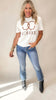 Medium Wash High Rise Crop Bootcut Denim Jeans | KanCan