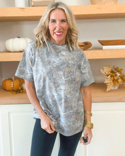 The Signature Camo Boyfriend Tee | SALTY WAVE *START SHIP DATE: OCT 18TH (DEAL)