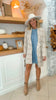 Oatmeal Open Front Midi Blazer