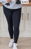 MONO B. Nylon-Blend Essential Solid Leggings - Final Sale