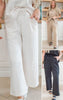 Textured Loose Leg Pants - Final Sale