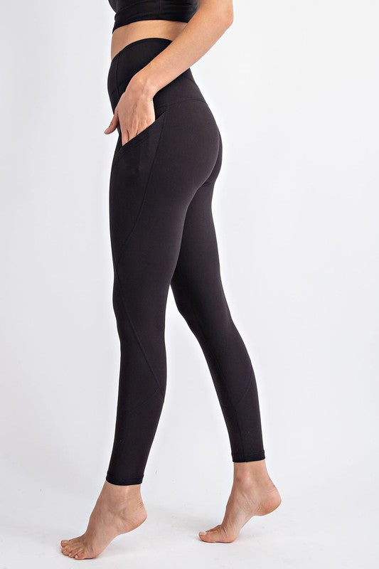 Full Length Yoga Leggings w/ Pockets | Rae Mode** - Final Sale