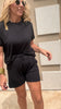 Black Relaxed Fit Shorts - Final Sale