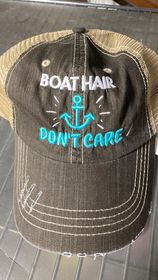 Boat Hair Don't Care Trucker Hat**