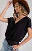 Black V-Neck Surplice Bodysuit* | FINAL SALE