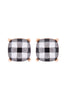 Buffalo Plaid Post Earrings