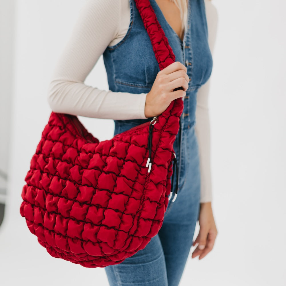 Carmen Quilted Hobo Tote Bag Wholesale-Tote Bag-Pretty Simple