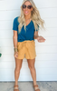 Cotton Drawstring Waist Shorts - Part 3 Final Sale