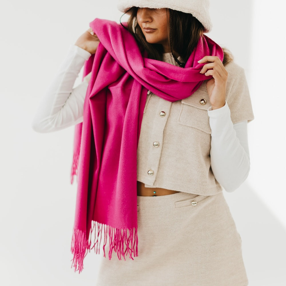 Cozy Essential Soft Solid Scarf Wholesale-Scarf-Pretty Simple