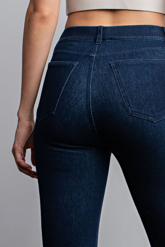 Denim Cotton Stretch Jeggings | Rae Mode - Final Sale