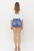 Vervet High Rise Shorts w/ Side Cargo Denim Shorts