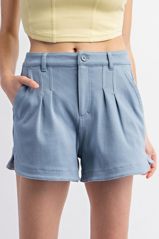 Cotton Stretch Twill Shorts - Final Sale