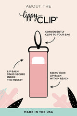 Pickleball on Pink LippyClip® Lip Balm Holder