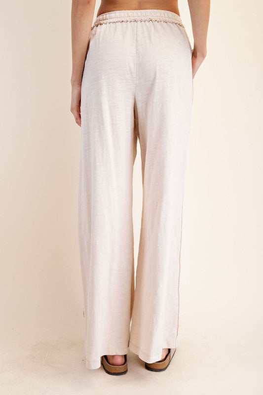 Cotton Slub Lounging Wide Pant | RAE MODE *30A SEPT PREORDER