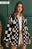 Mixed Check Pattern Loose Fit Chunky Cardigan (4 COLORS) | BIBI *LA LIVE PREORDER*