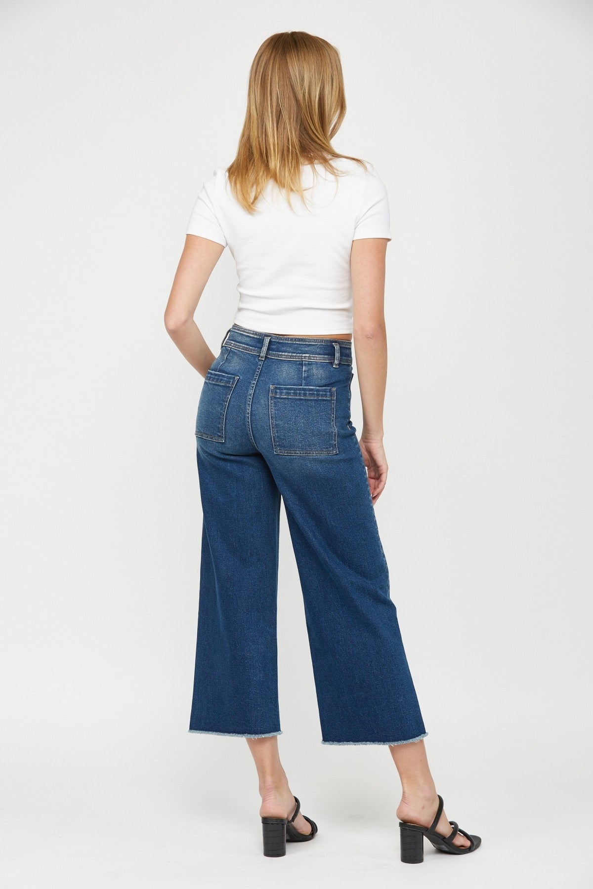 *MICA LIVE* Cropped Wide Leg w/ Front Pocket  **