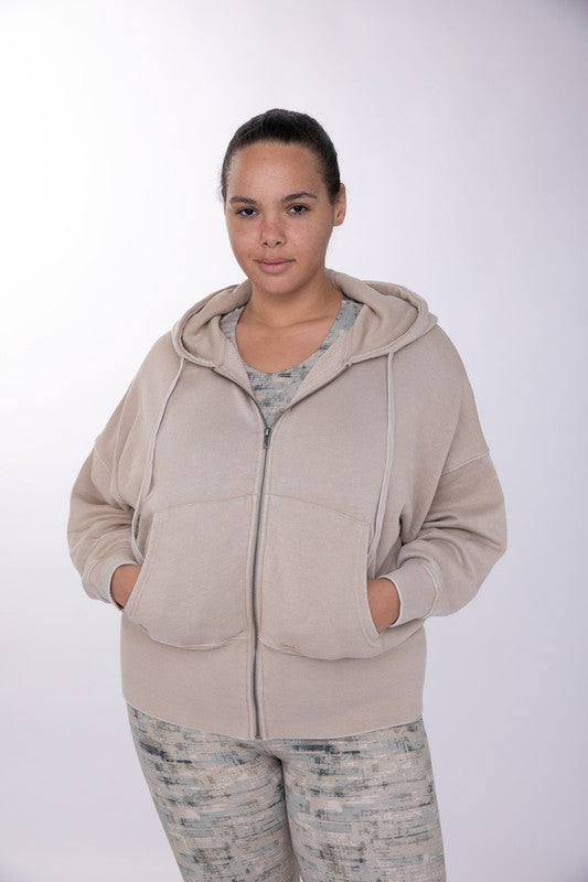 Fleece Hoodie Jacket | Mono B