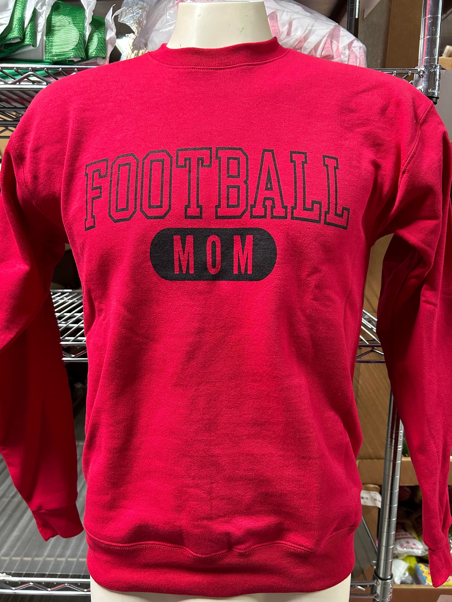 Football Mom Crewneck Sweatshirt** Black Ink - Final Sale