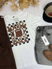 Leopard Game Day Football Checked Graphic T-shirt