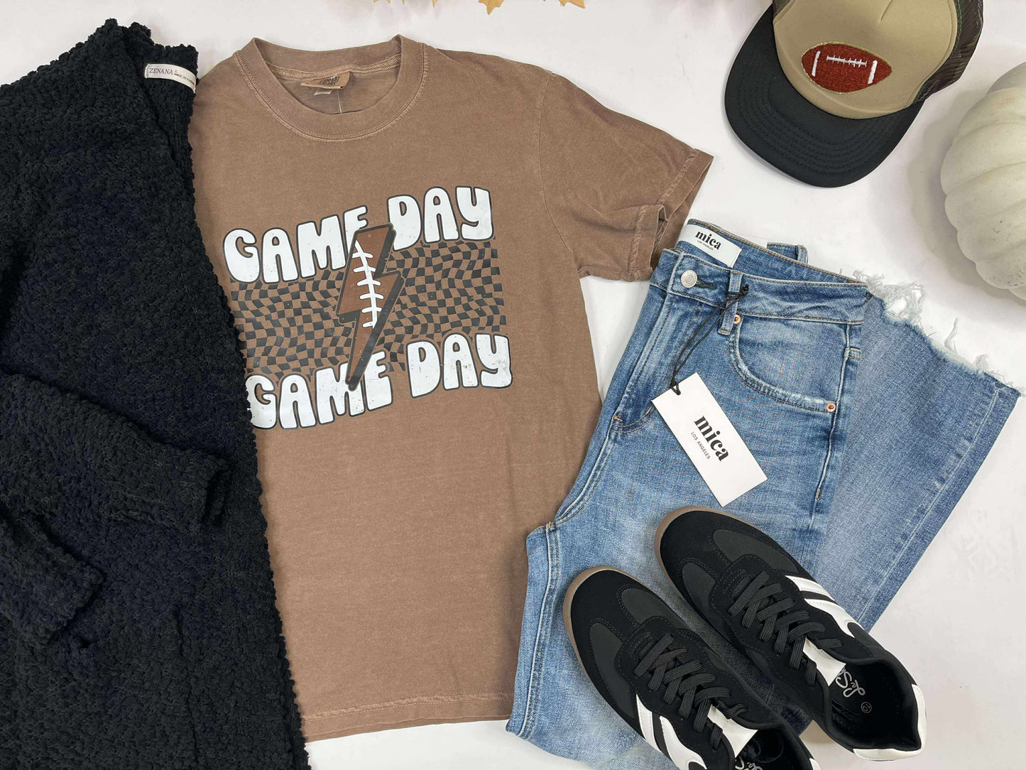 GameDay Lightning Garment Dyed Graphic T-shirt