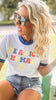 Be a Nice Human Ringer Graphic T-shirt