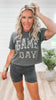 Camo Game Day Garment Dyed Graphic Boxy Crop T-shirt