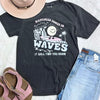 Happiness Comes in Waves Garment Dyed Graphic T-shirt.