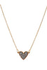 Heart Shape Druzy Stone Pendant Necklace