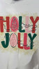 Holly Jolly Crew Neck Graphic Sweatshirt