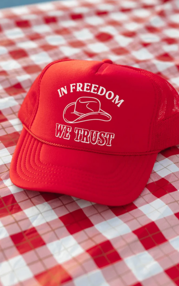 In Freedom We Trust Trucker Hat