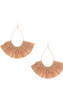 Teardrop Raffia Fan Earrings