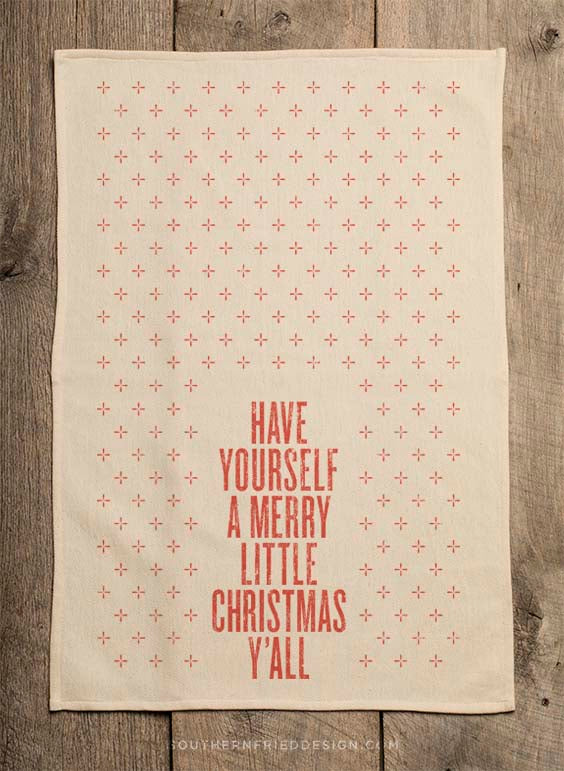 Have Yourself a Merry Little Christmas Kitchen Towel