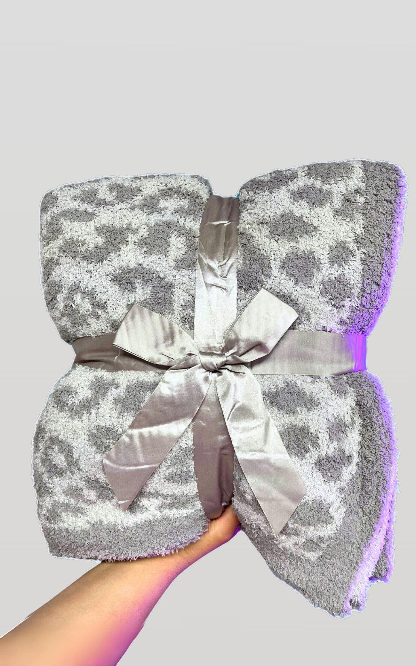 Charcoal/Grey Leopard Dreamer Blanket by Salty Wave *DEAL