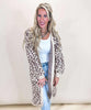 Leopard Print Open Front Cardigan