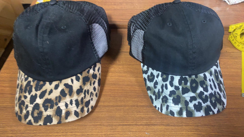 Leopard Brim Trucker Hat