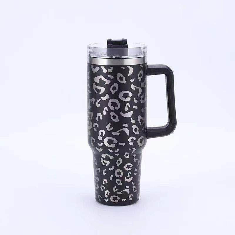 BHB Exclusive: Black Leopard 40oz Tumbler