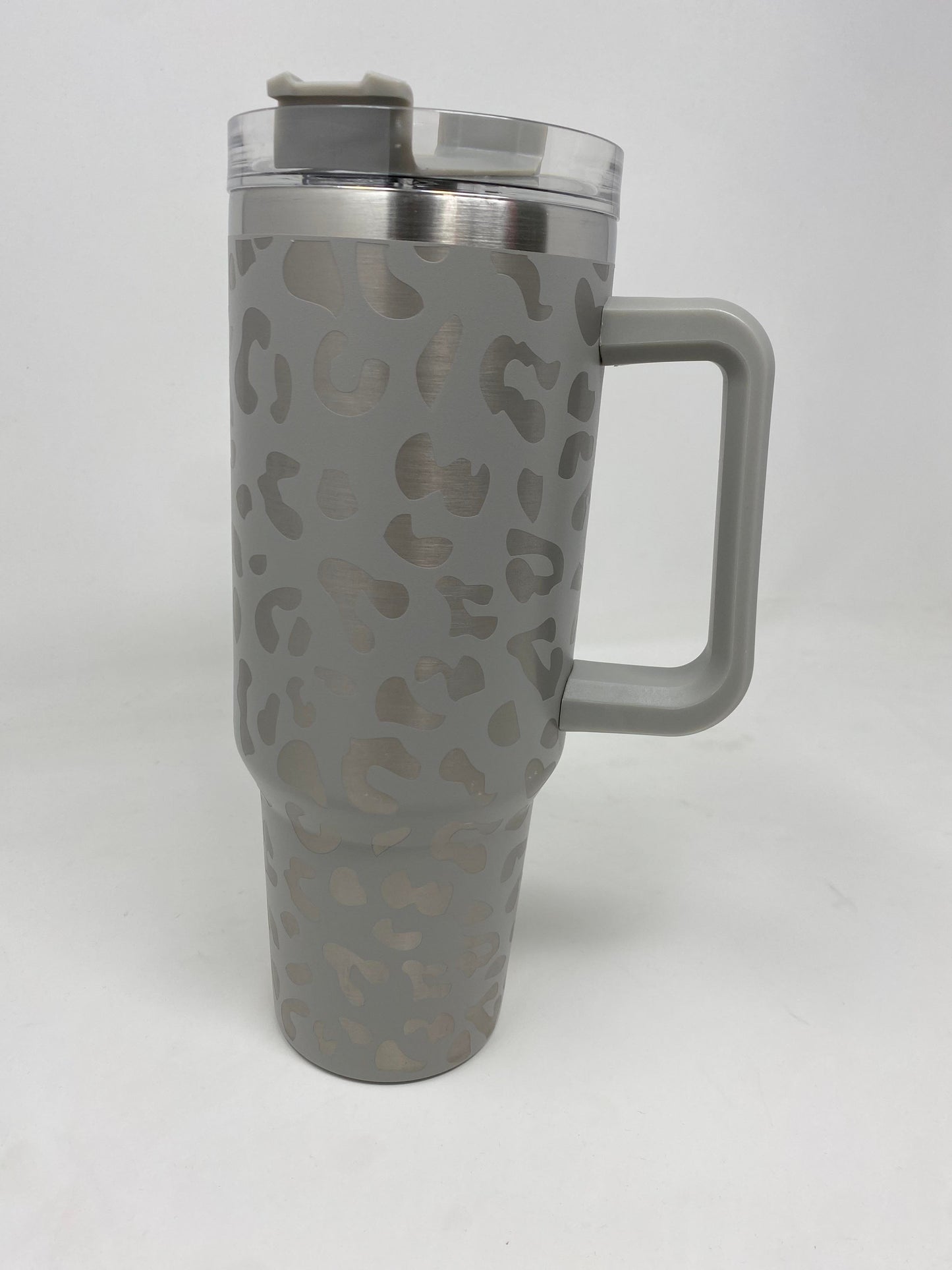 BHB Exclusive: Light Grey Leopard 40oz Tumbler