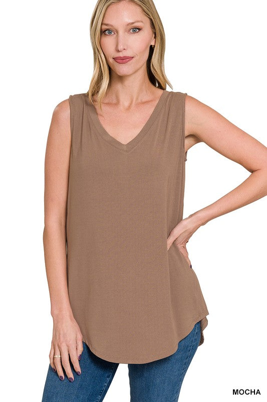 Luxe Rayon Sleeveless Tank Top - Part 2 - Final Sale