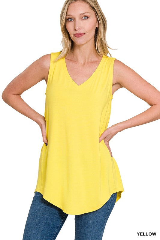 Luxe Rayon Sleeveless Tank Top - Part 2 - Final Sale