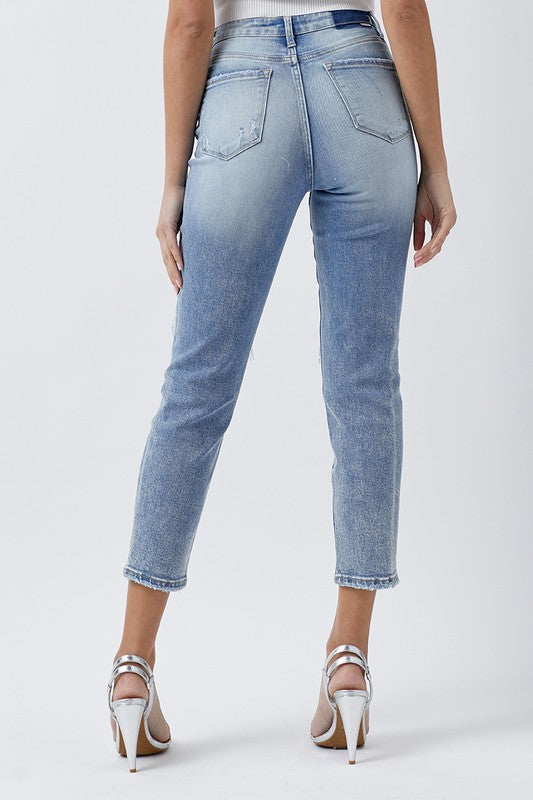 High Rise Mom Denim Jeans | Risen