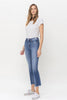 Mid Rise Straight Crop Denim Jeans - Flying Monkey