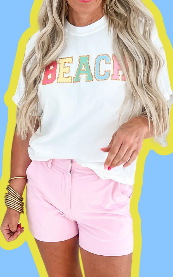 Rainbow Beach Garment Dyed Graphic T-shirt | Unisex