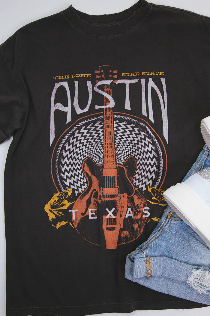 Austin Guitar Graphic Tee