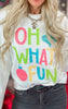 Oh What Fun Colorpop Graphic Crewneck Sweatshirt