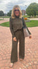 3-Piece Cozy Lounge & Travel Set - Dark Olive