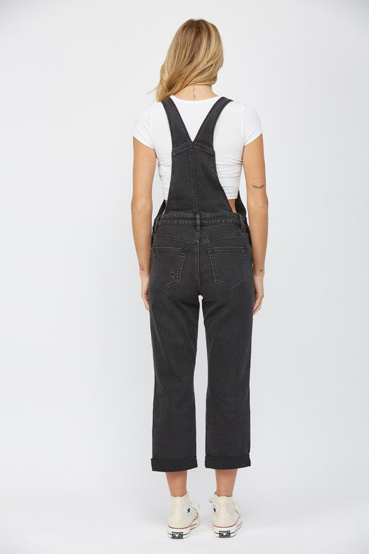 Stretch Boyfriend Denim Overalls | MICA