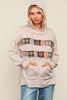Wide Neck Pullover Sweater Top w/ Hoodie (2 COLORS) | HAPTICS