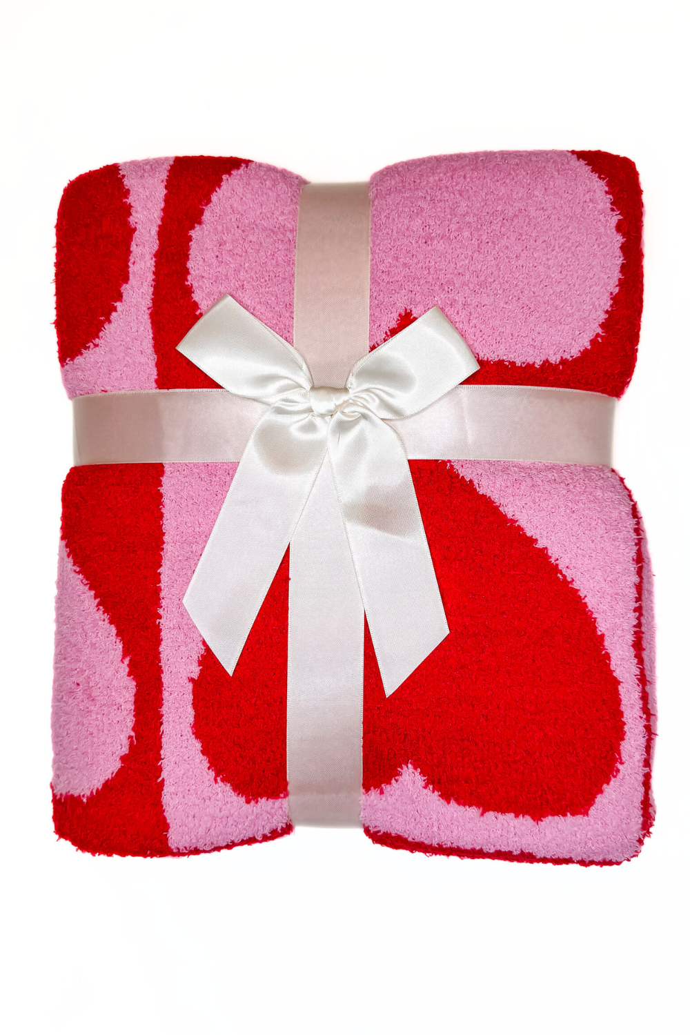 Hot Pink Heart Checked Dreamer Blanket by Salty Wave *DEAL*